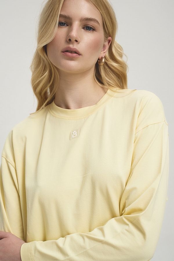 Лонгслів oversize MBocharova лимонний DK0215/5 #RU# Лонгслив oversize MBocharova лимонный DK0215/5 № 1