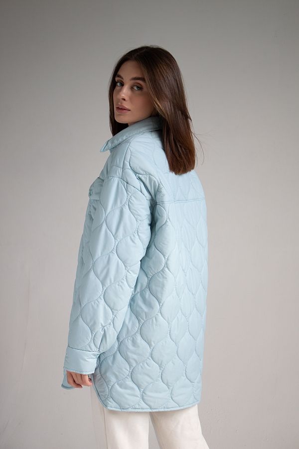Куртка-сорочка на кнопках блакитна МБПЩ003/3 #RU# Куртка-рубашка на кнопках голубая МБПЩ003/3 № 5