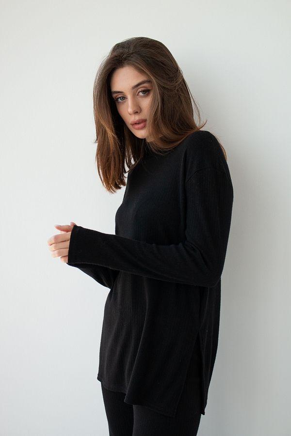 Костюм трикотажний чорний Н0622/2 #RU# Костюм трикотажный черный Н0622/2 № 3