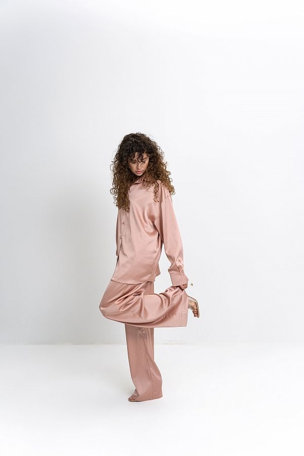 Костюм сатиновий пудровий НФ-00000754/1 #RU# Костюм сатиновый пудровый НФ-00000754/1 № 3