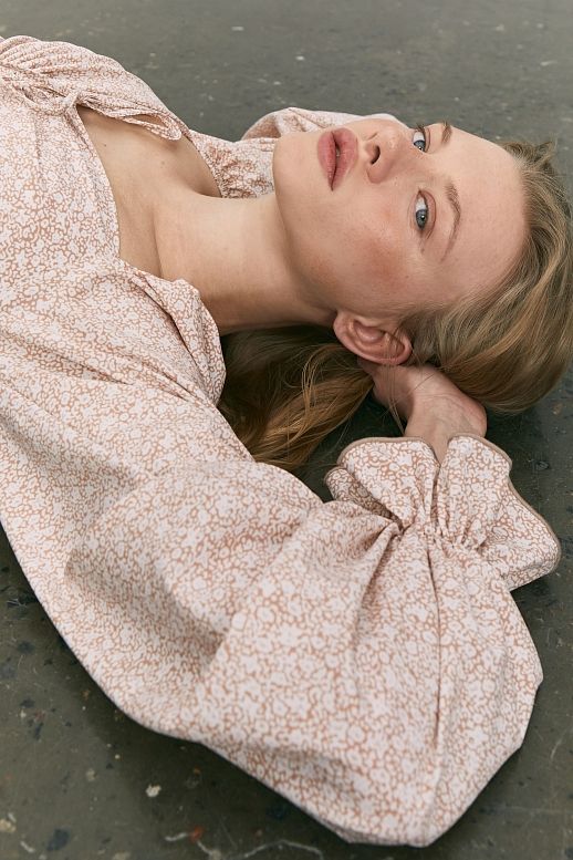 Сукня з софту подвійна спідниця бежева